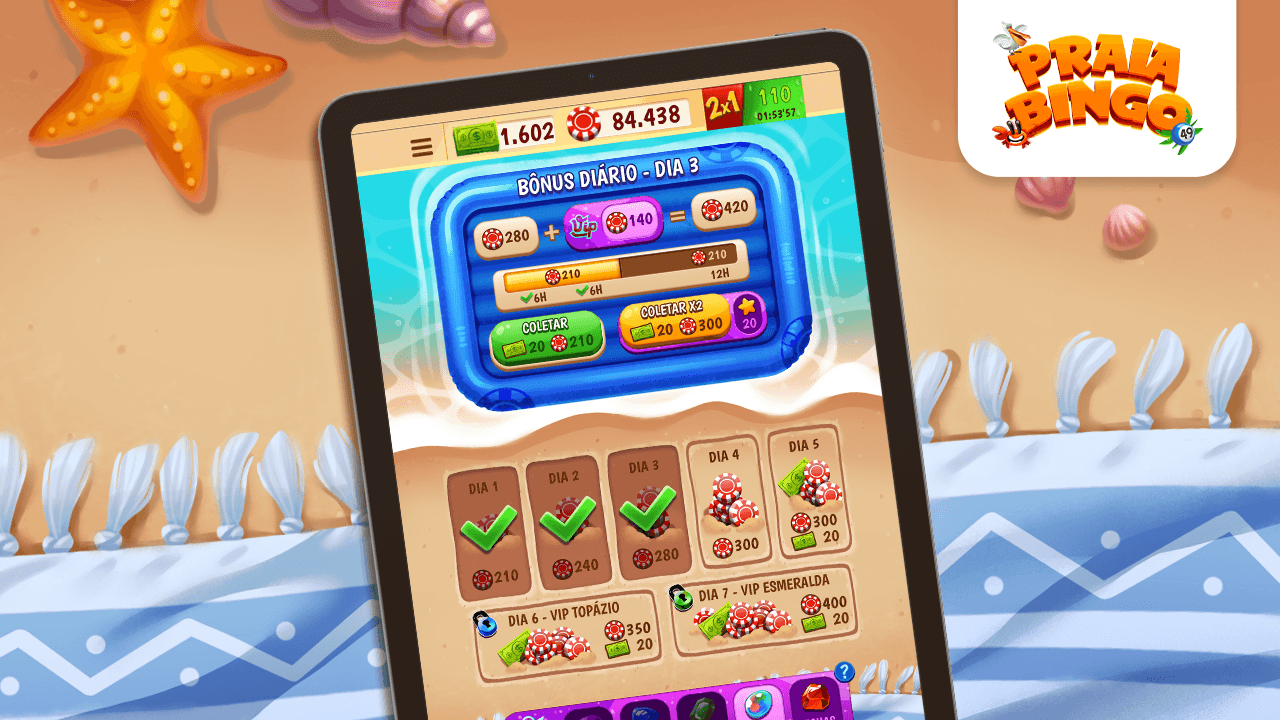 [Praia Bingo] Daily Bonus feature